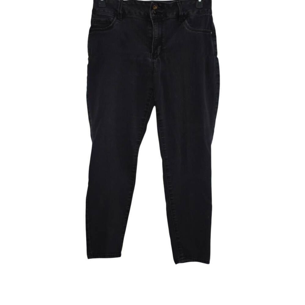 D.Jeans Women's Size 12 Faded Black Stetchy Skinny Ankle Crop Jeans